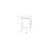ONE GANG COVER GFCI-VERTICAL INCLUDE GASKET, SCREWS - ZINC