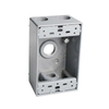  WEATHERPROOF BOXES - SINGLE GANG (4 HOLES) - ALUMINUM