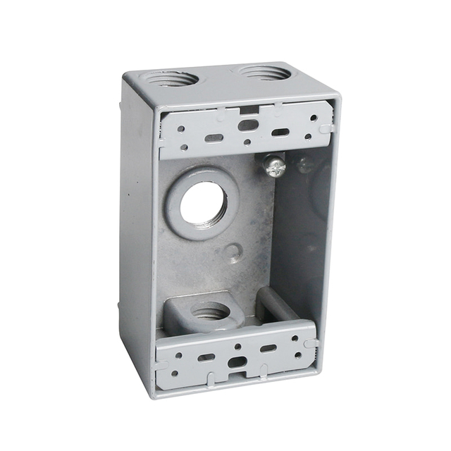  WEATHERPROOF BOXES - SINGLE GANG (4 HOLES) - ALUMINUM
