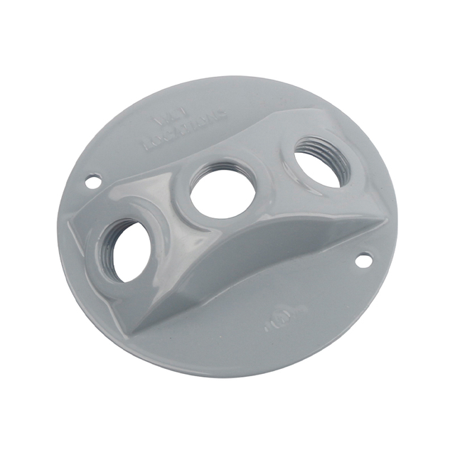 ROUND COVER - 3 HOLES-ALUMINUM/ZINC