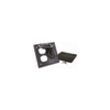 TWO GANG WEATHERPROOF BOX MOUNT COVER DUPLEX & 1.406" DIAMETER - ALUMINUM