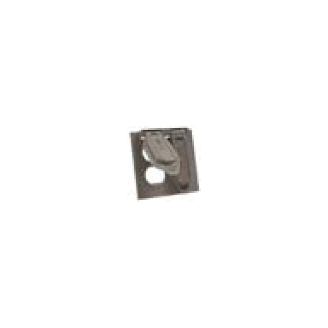 TWO GANG WEATHERPROOF DEVICE MOUNT COVER (2) DUPLEX - ALUMINUM