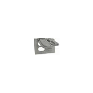 TWO GANG WEATHERPROOF COVER DUPLEX & 1.406" DIAMETER - ALUMINUM