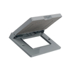 ONE GANG COVER GFCI HORIZONTAL INCLUDE GASKET, SCREWS - ZINC