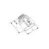 DUPLEX CONNECTORS - ONE SCREW - ZINC DIE CAST