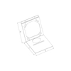 STEEL BOX BRACKET TO STUD - GALVANIZED STEEL