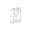 SINGLE GANG DEEP WEATHERPROOF BOX OUTLETS (4 HOLES) - ALUMINUM