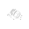 EMT CONNECTOR - COMPRESSION TYPE - ZINC DIE CAST