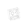TWO GANG DEEP WEATHERPROOF BOX OUTLETS (5 HOLES) - ALUMINUM