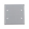 TWO GANG WEATHERPROOF DEVICE MOUNT COVER BLANK - ALUMINUM / STEEL