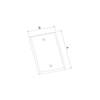 WEATHERPROOF SINGLE GANG DEVICE MOUNT COVER - BLANK - ALUMINUM / STEEL