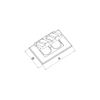 ONE GANG COVER DUPLEX/COMB, DEVICE-HORIZONTAL INCLUDE GASKET, SCREWS - ZINC