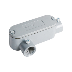 CONDUIT BODIES FOR E.M.T. & RIGID SET SCREW TYPE WITH COVER & GASKET - ALUMINUM LR-50AAE-LR-200AAE