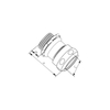 EMT CONNECTORS COMPRESSION TYPE RAINTIGHT WITH INSULATED THROAT - STEEL