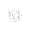 TWO GANG WEATHERPROOF BOX OUTLETS (6 HOLES SIDE OPENING) - ALUMINUM