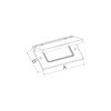 ONE GANG COVER GFCI HORIZONTAL INCLUDE GASKET, SCREWS - ZINC