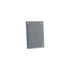 WEATHERPROOF SINGLE GANG BOX MOUNT COVER - BLANK - ALUMINUM
