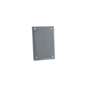 WEATHERPROOF SINGLE GANG BOX MOUNT COVER - BLANK - ALUMINUM