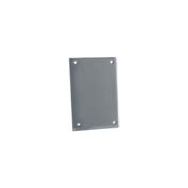 WEATHERPROOF SINGLE GANG BOX MOUNT COVER - BLANK - ALUMINUM