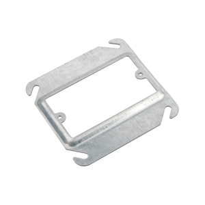 4" SQUARE DEVICE RINGS FLAT OR DRAWN - STEEL