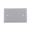 WEATHERPROOF SINGLE GANG DEVICE MOUNT COVER - BLANK - ALUMINUM / STEEL