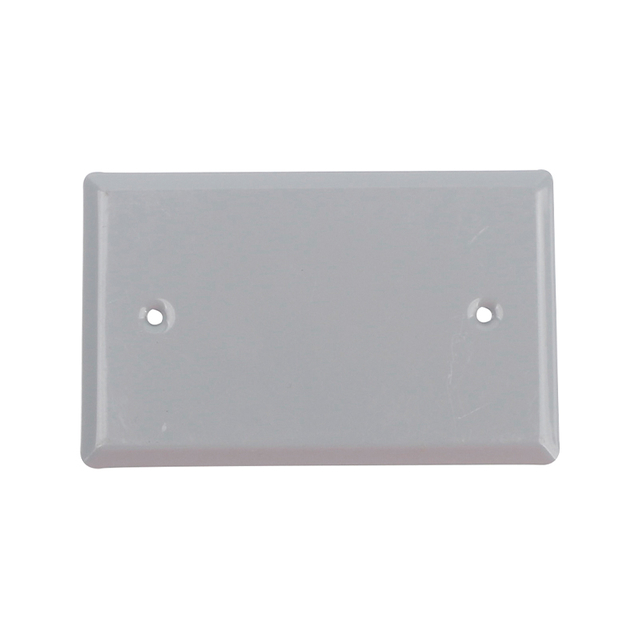 WEATHERPROOF SINGLE GANG DEVICE MOUNT COVER - BLANK - ALUMINUM / STEEL