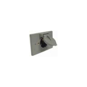 SINGLE GANG WEATHERPROOF COVER - MOTOR PLUG BASE - ALUMINUM