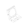 STEEL BOX BRACKET TO STUD - GALVANIZED STEEL