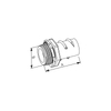 FLEX CONNECTORS - SCREW IN - WITH INSULATED THROAT - ZINC DIE CAST