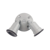 ROUND WEATHERPROOF COVER, THREE 1/2" HOLE-LAMPHOLDERS WITHOUT OUTER GASKET - ALUMINUM/ZINC