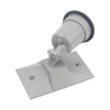 SQUARE WEATHERPROOF COVER, ONE 1/2" HOLE - LAMPHOLDER WITHOUT OUTER GASKET - ALUMINUM/ZINC