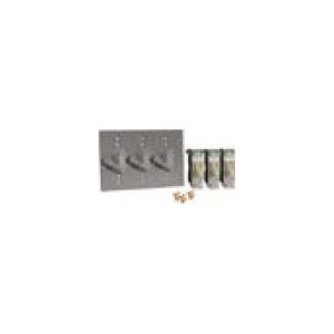 THREE GANG BOX WEATHERPROOF MOUNT COVER (3) SINGLE POLE SWITCHES - ALUMINUM