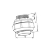 LIQUID-TIGHT CONNECTORS - STRAIGHT - ZINC DIE CAST