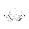 LIQUID-TIGHT CONNECTORS - 90° ANGLE - INSULATION - ZINC DIE CAST