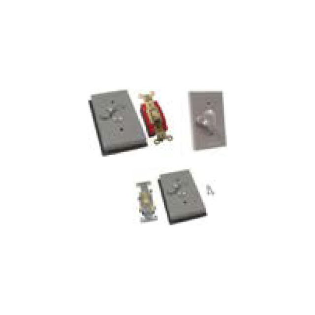 SINGLE GANG WEATHERPROOF SWITCH COVER - ALUMINUM